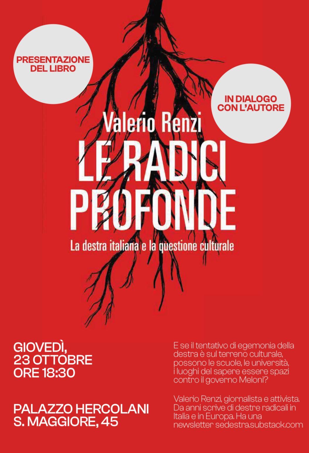 23/10 H18:30 – Le Radici Profonde